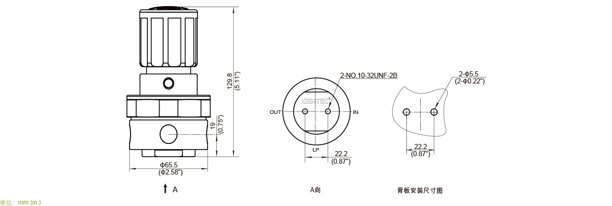 GENTEC捷锐R54 系列阀芯提升式减压器