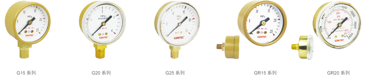 GENTEC 捷锐 减压器用压力表