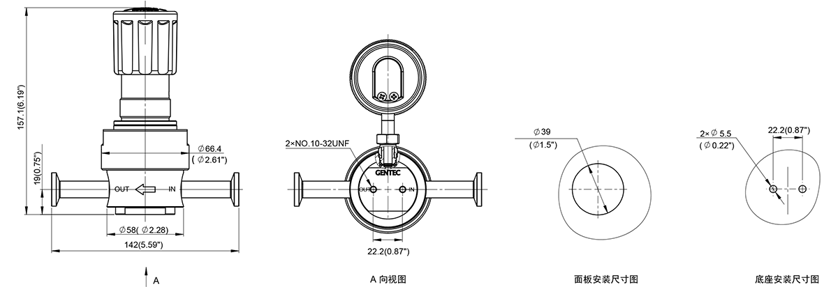 GENTEC捷锐PR21系列卫生型减压器