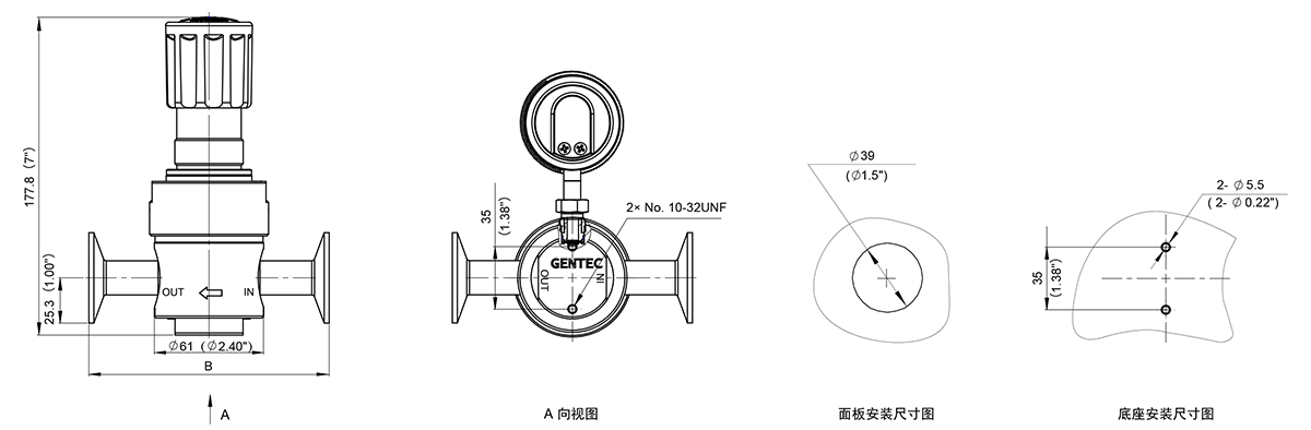 GENTEC捷锐PR22系列卫生型减压器